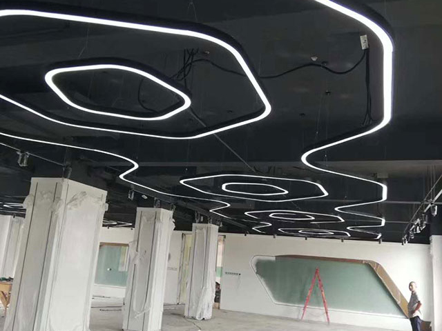 温江区火锅店灯具安装案例